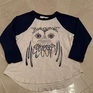 Tea Collection baseball long sleeve tee